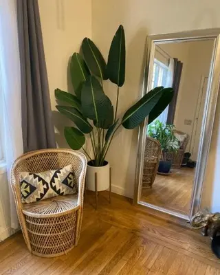 Arficial Traveller Tree & Artificial Bird of Paradise Palm Tree Potted Plant